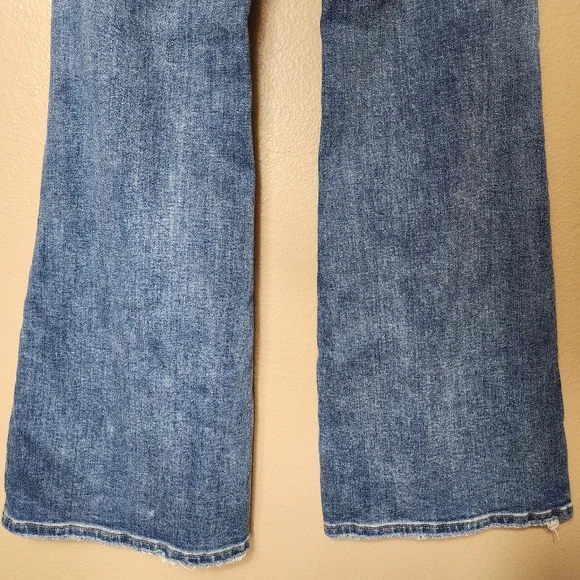 Stylish Light Blue Flare Jeans - Picture 14 of 15